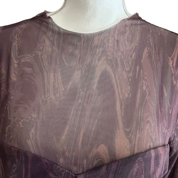 Louna Burnout Long Sleeve Blouse Size XL - Picture 5 of 9